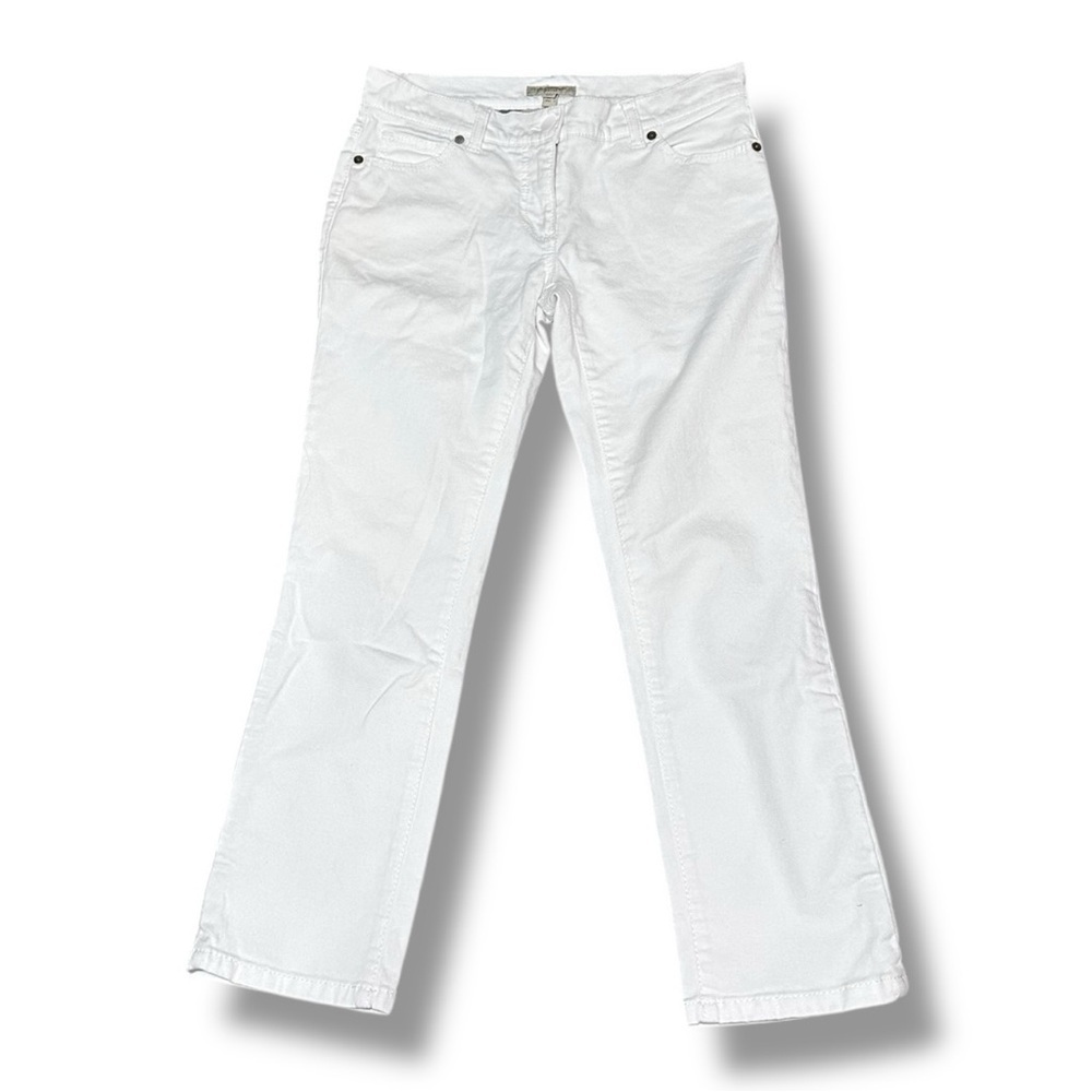 Burberry London Denim Cropped White Jeans Size 4